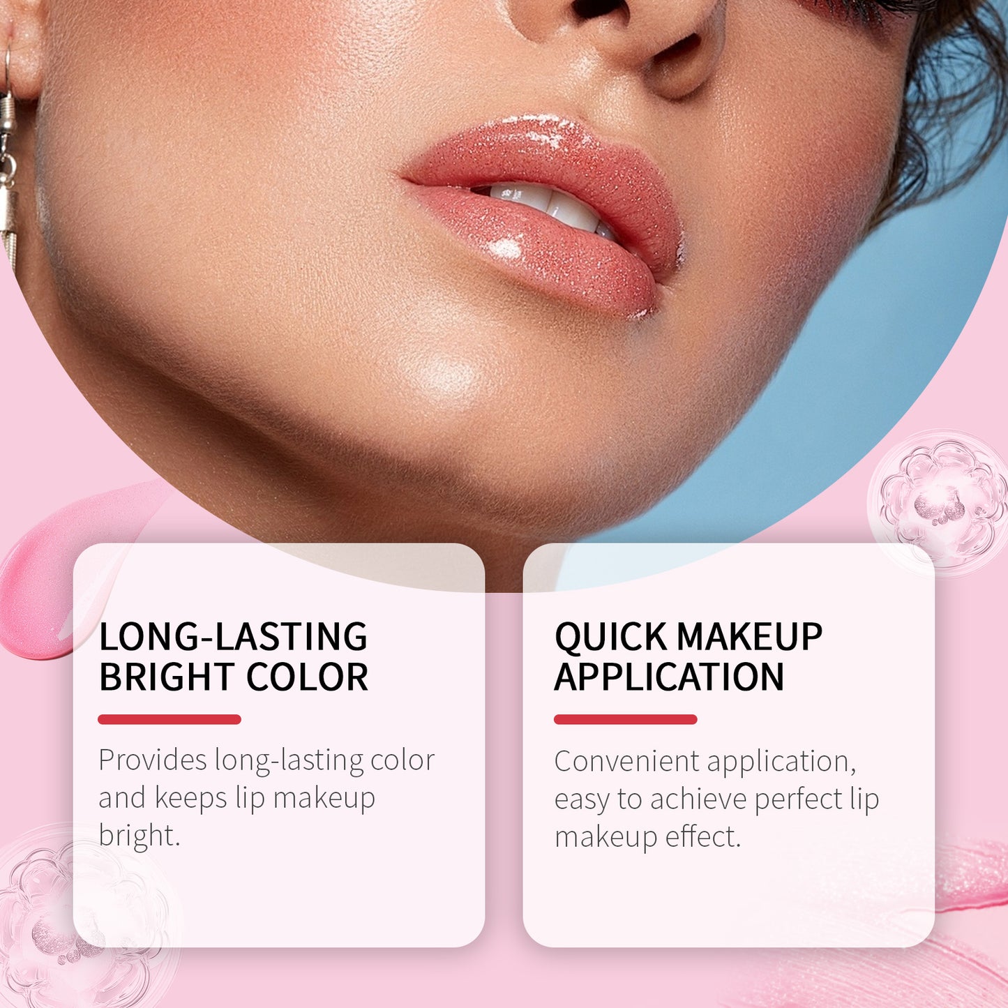 Pheromone Charm Lip Gloss, Feminine Feminine Feminine Lift Trend Makeup Bright Color Non-Fading Lipstick