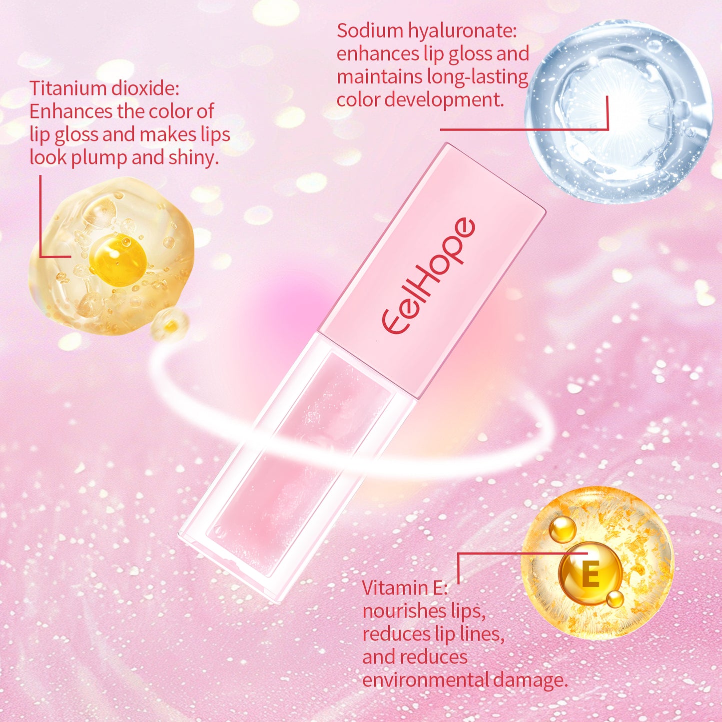 Pheromone Charm Lip Gloss, Feminine Feminine Feminine Lift Trend Makeup Bright Color Non-Fading Lipstick