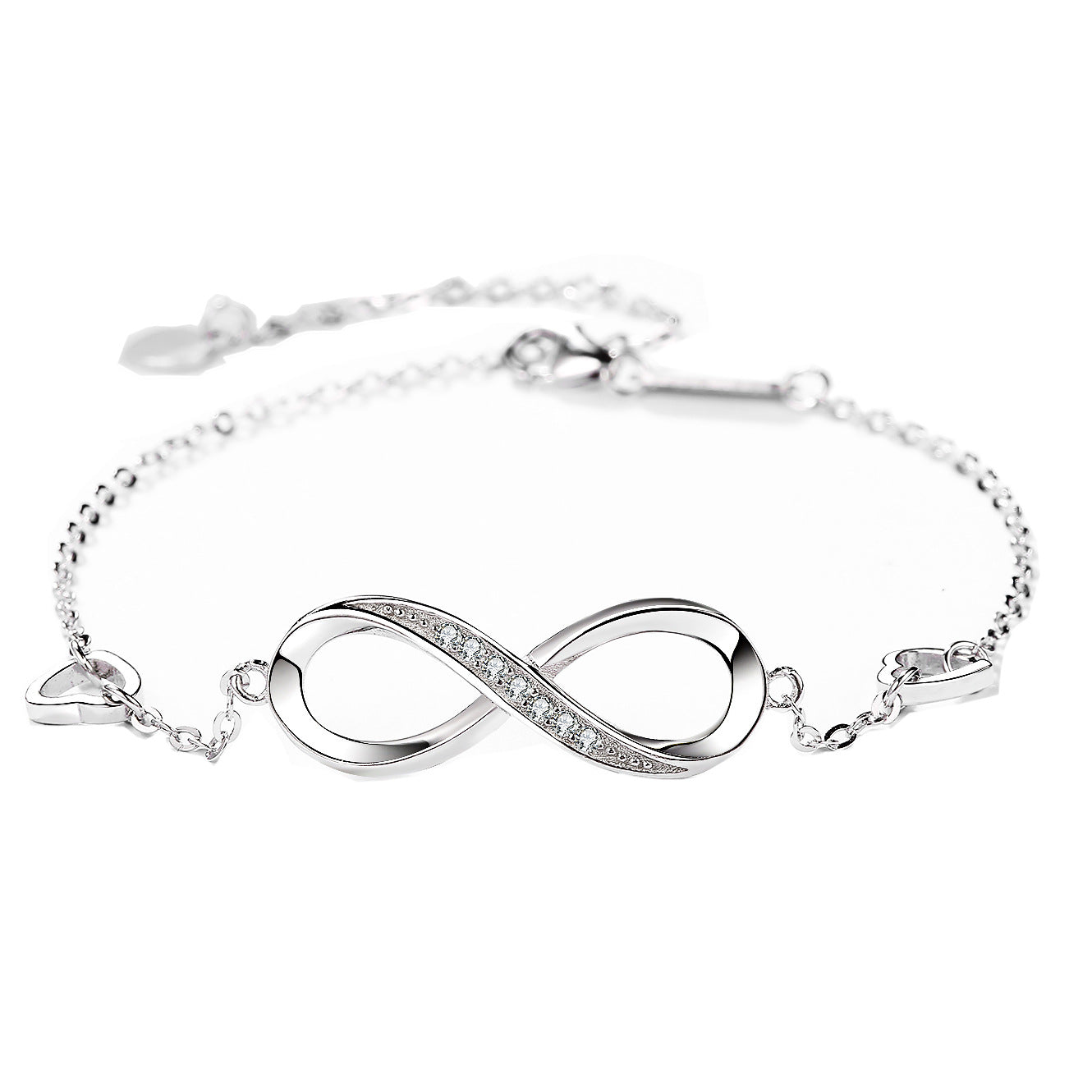 S925 Sterling Silver 8 Character Bracelet Fashion Jewelry Letter Jewelry for Women
