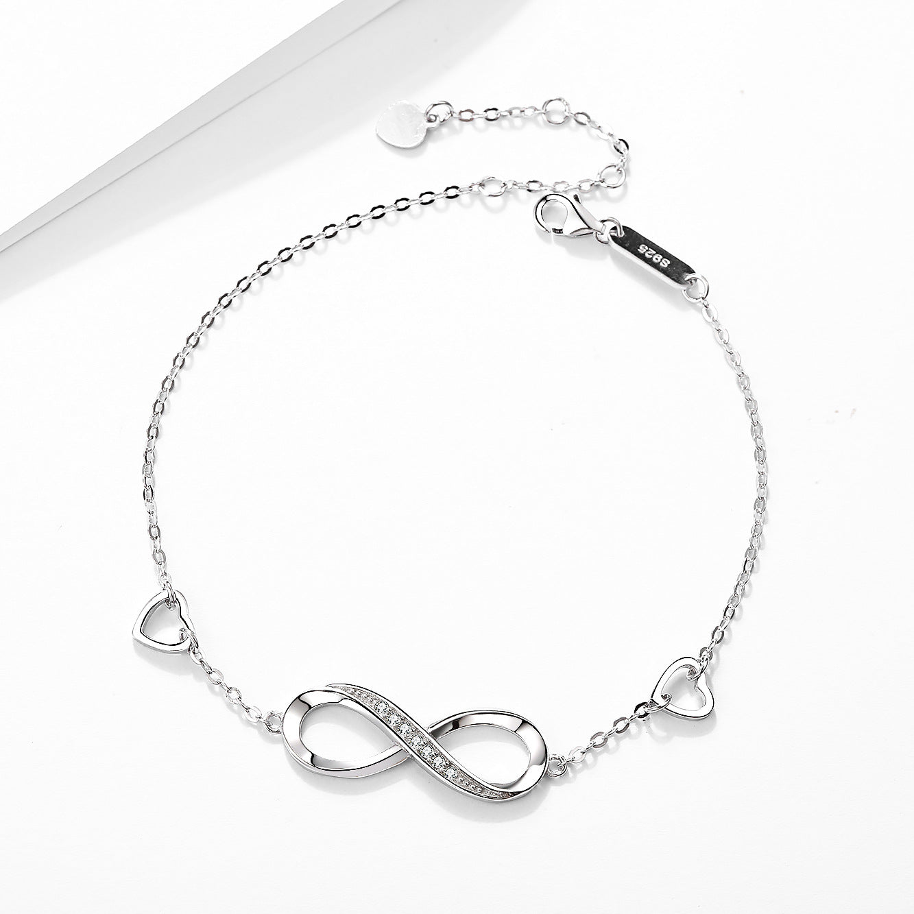 S925 Sterling Silver 8 Character Bracelet Fashion Jewelry Letter Jewelry for Women