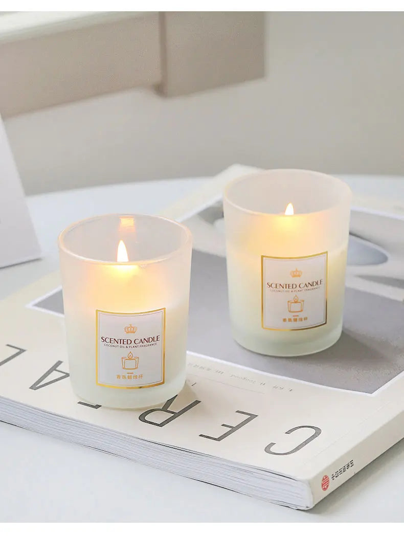 Kerzen, duftende Aromatherapie-Kerzen, Sojawachs-Duft, Heimdekoration, romantisches Bad, Yoga, Erntedankfest, Weihnachten, Hochzeit
