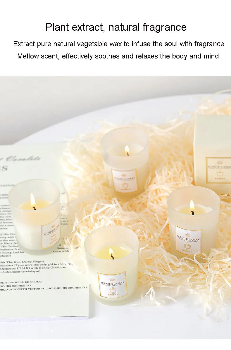 Kerzen, duftende Aromatherapie-Kerzen, Sojawachs-Duft, Heimdekoration, romantisches Bad, Yoga, Erntedankfest, Weihnachten, Hochzeit