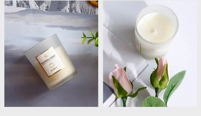 Kerzen, duftende Aromatherapie-Kerzen, Sojawachs-Duft, Heimdekoration, romantisches Bad, Yoga, Erntedankfest, Weihnachten, Hochzeit