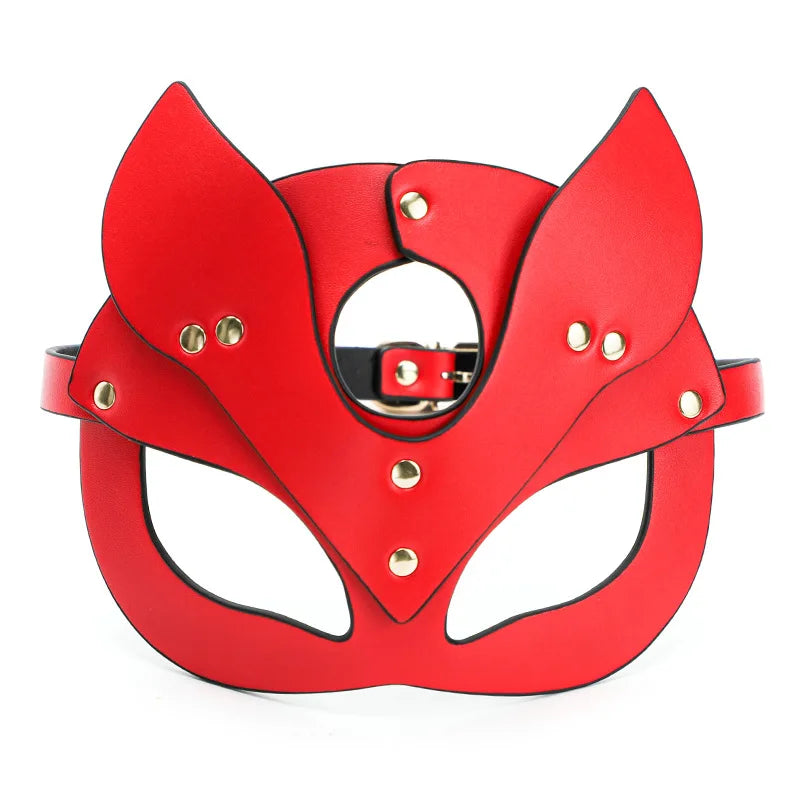 BDSM Maske Sex Spielzeug Für Frauen Bondage Fesseln Leder Sexy Cosplay Kaninchen Katze Ohr Bunny Maske Maskerade Partei Gesicht Cosplay