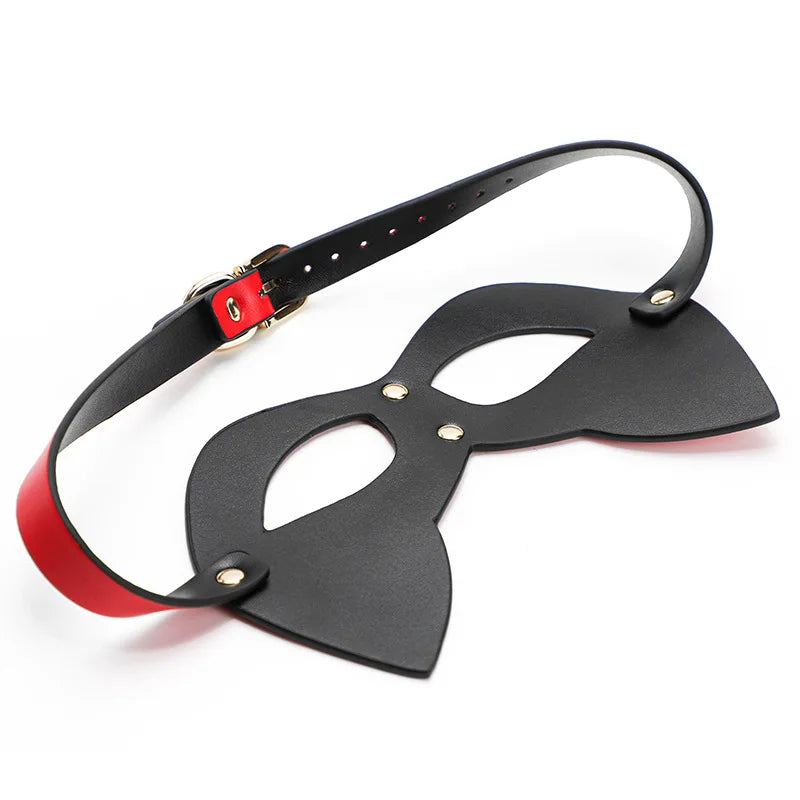 BDSM Maske Sex Spielzeug Für Frauen Bondage Fesseln Leder Sexy Cosplay Kaninchen Katze Ohr Bunny Maske Maskerade Partei Gesicht Cosplay