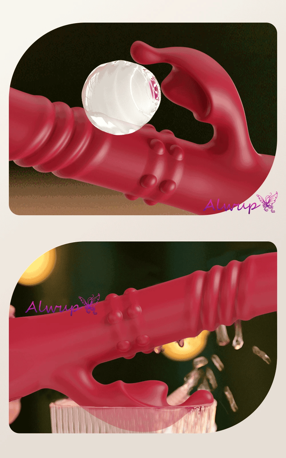 Kaninchen Vibrator Für Frauen Leistungsstarke G-punkt Teleskop Rotierenden Klitoris Vagina Stimulator Weibliche Masturbator Für Erwachsene Sexy Spielzeug