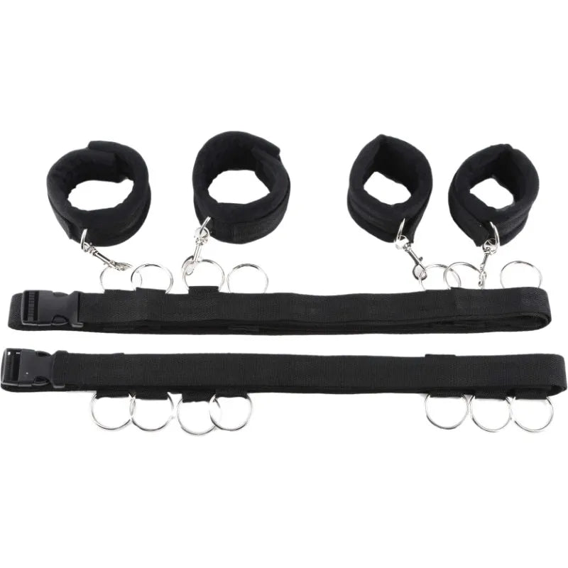 Bdsm Set Spielzeug Sex Handschellen für Paare Erwachsene Kit Bdsm Sexuelle Handschellen Augenbinde Strapon Bett Bondage Erotik Sklave Sadomasochismus
