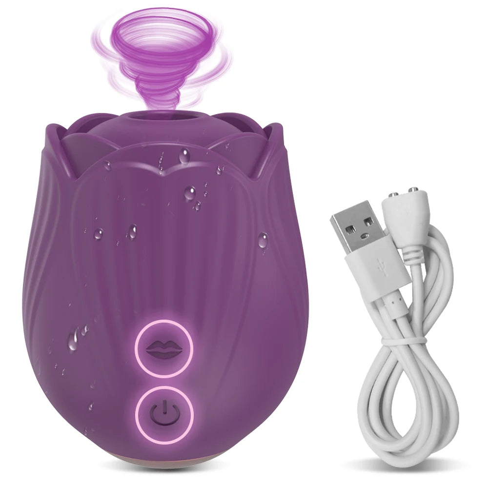 Leistungs starke Rose saugen Vibrator weibliche Klitoris Kitzler Sauger Vakuum Nippel Stimulator Liebe Ei sexy Spielzeug Waren für Frauen Erwachsene 18