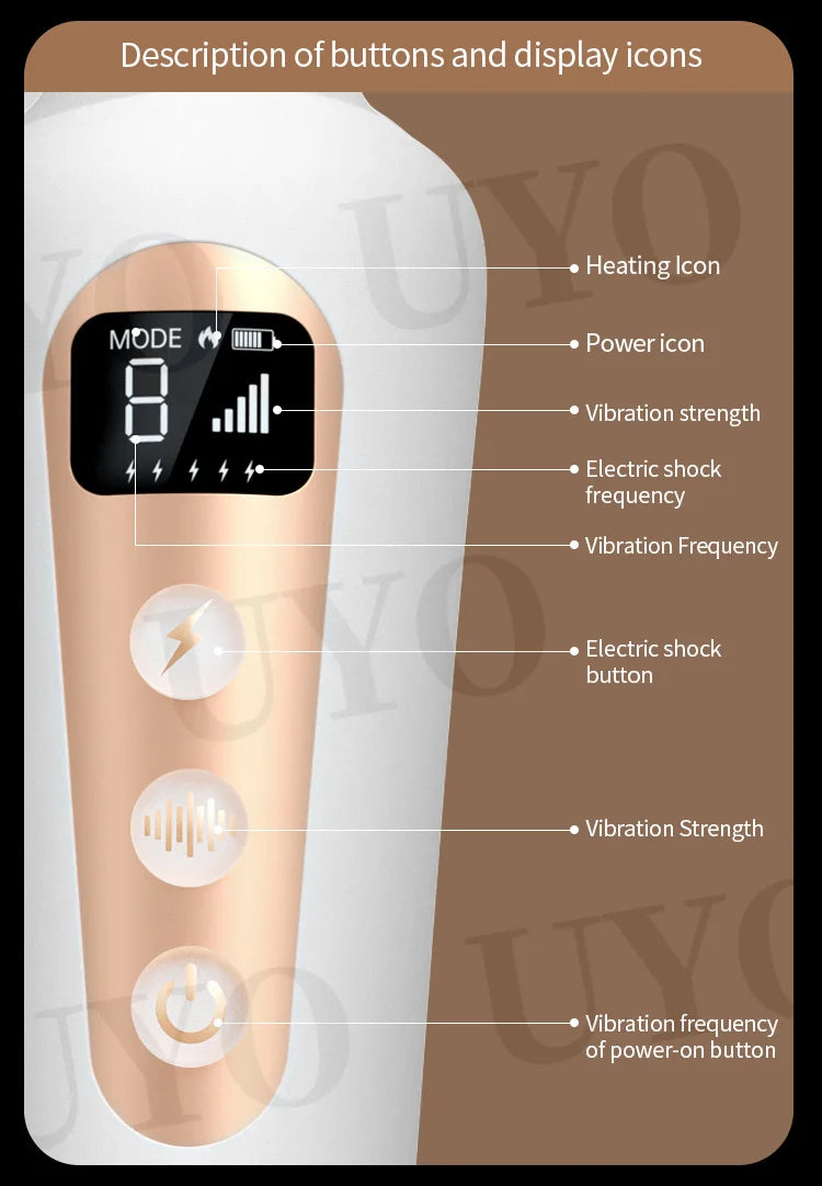 Lcd display vibrator intelligente heizung av vibrator mit 5 verschiedenen frequenzen magnetische saugung aufladen weibliche sex-spielzeug
