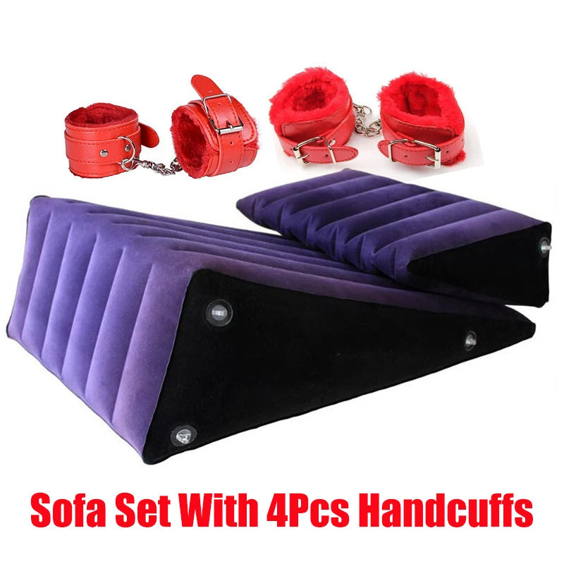 Sex aufblasbare Kissen Sofa sexy Kissen Paare lieben Position Körper Keil Erotik Spielzeug BDSM liegend Möbel Erwachsene Spiele Sextoys