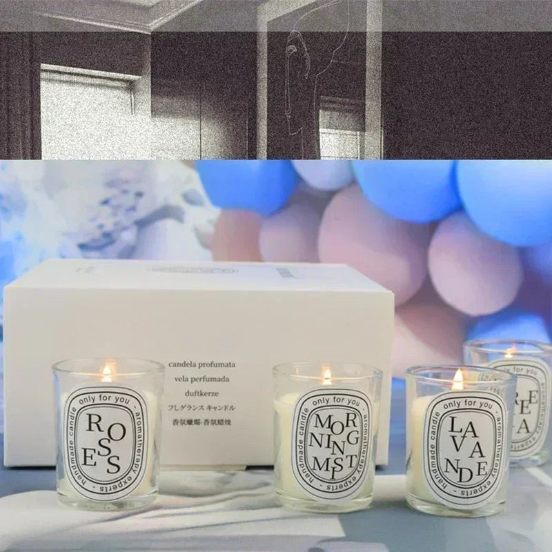 Romantische transparente duftende Duftkerzen, Lichtgeschenk, duftende aromatische Kerzen, Gastgeschenkkerzen, Hochzeitskerzen, Kerzenglas