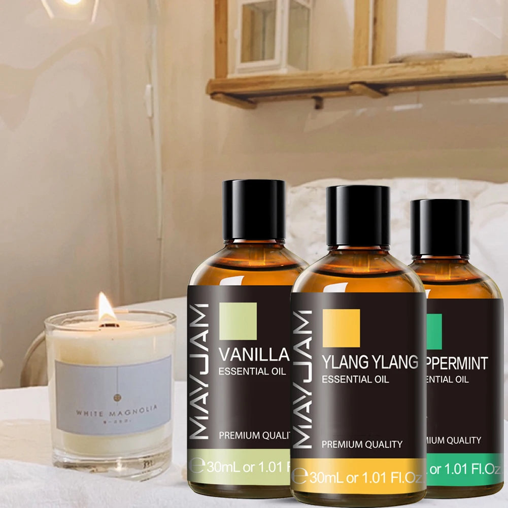 30 ml Aromatherapie-Massageöl, reine natürliche ätherische Öle, Fenchel-Basilikum, Scharfsalbei, Kiefernnadeln, Pfeffer, Thymian, Ingweröl