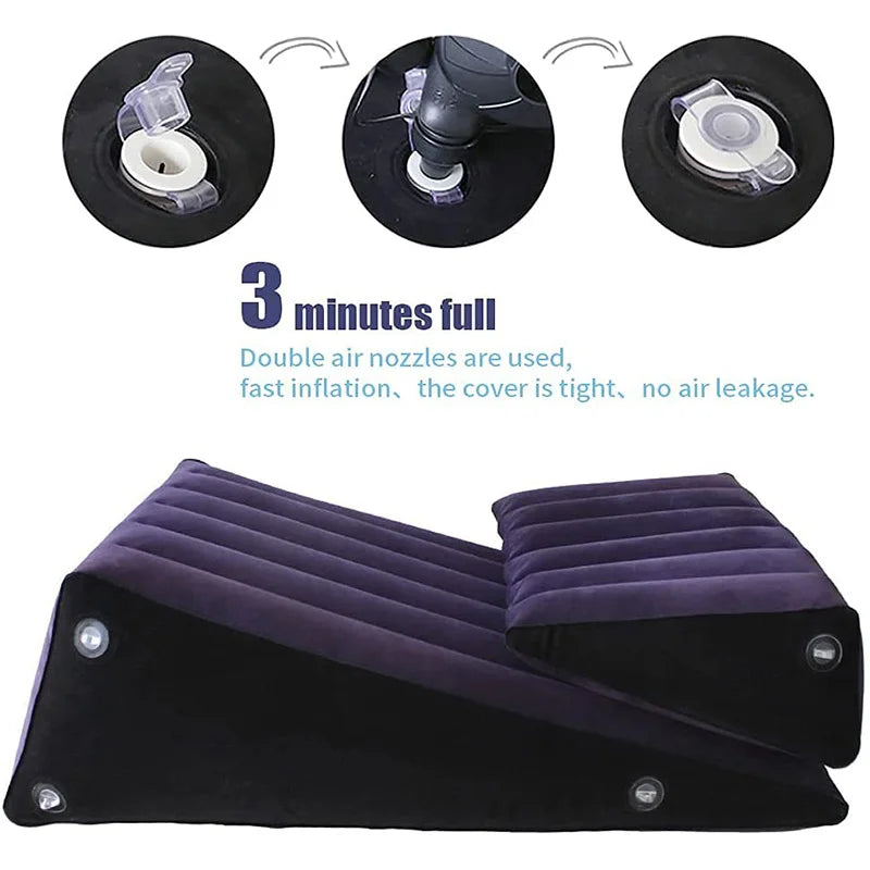 Sex aufblasbare Kissen Sofa sexy Kissen Paare lieben Position Körper Keil Erotik Spielzeug BDSM liegend Möbel Erwachsene Spiele Sextoys