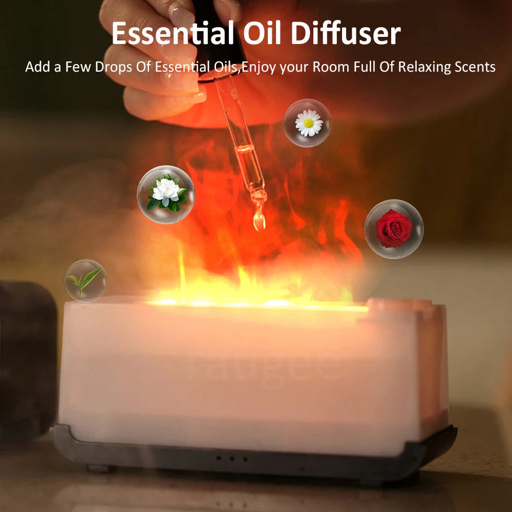 Luft Aroma Luftbefeuchter Diffusor Ätherische Öle Luftbefeuchter Mini Flamme Automatische Duft Diffusor Hause Luftbefeuchter Mit LED-Licht