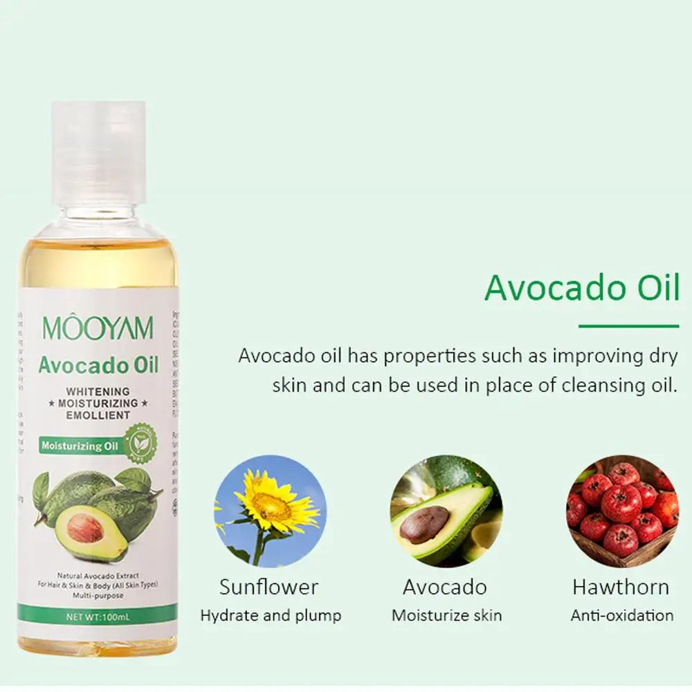 Gesichtsmassageöl, feuchtigkeitsspendend, beruhigend, Kokosnussöl, Avocadoöl und Vitaminöl, Tiefenentspannung, feuchtigkeitsspendendes Körpermassageöl