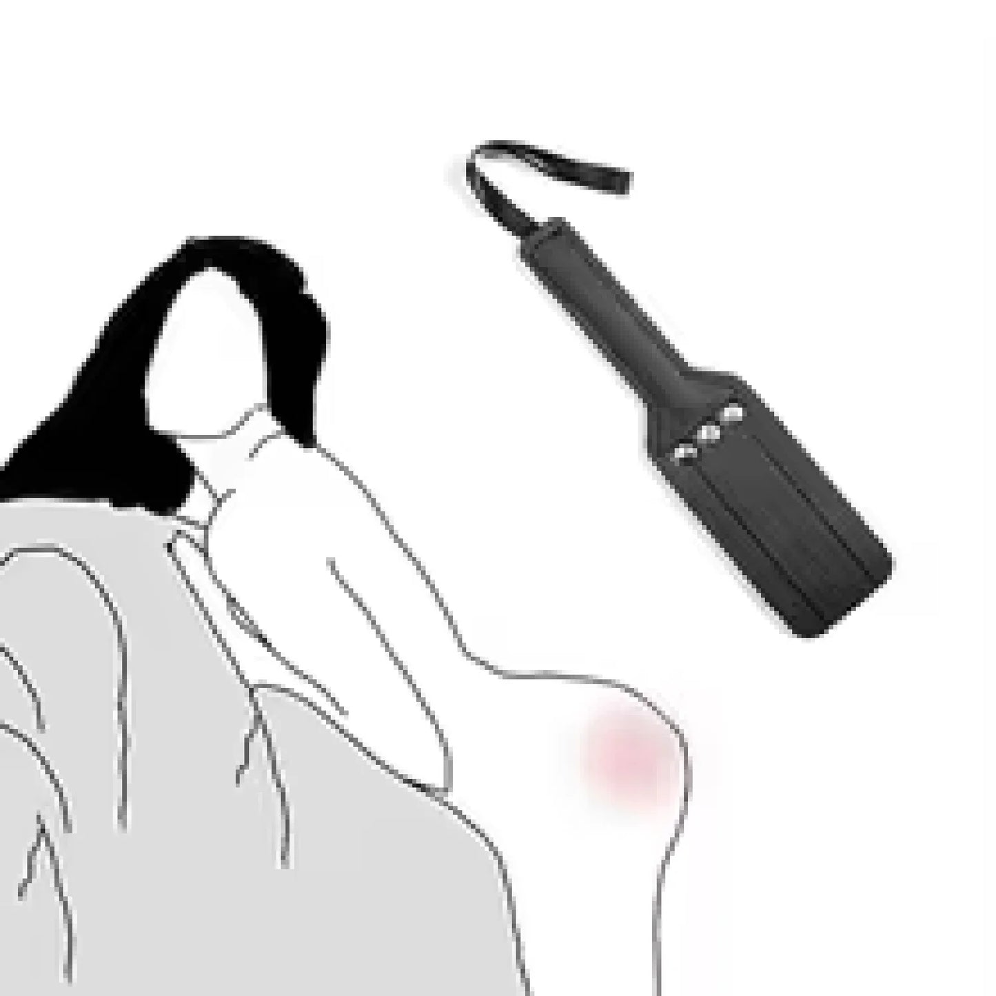 BDSM Sexspielzeug, Bondage-Fesseln-Set, inklusive Leder-Knöchel-Handschellen, Peitschen, Kickler-Mundknebel, Baumwollseil-Kragen für Frauen und Paare