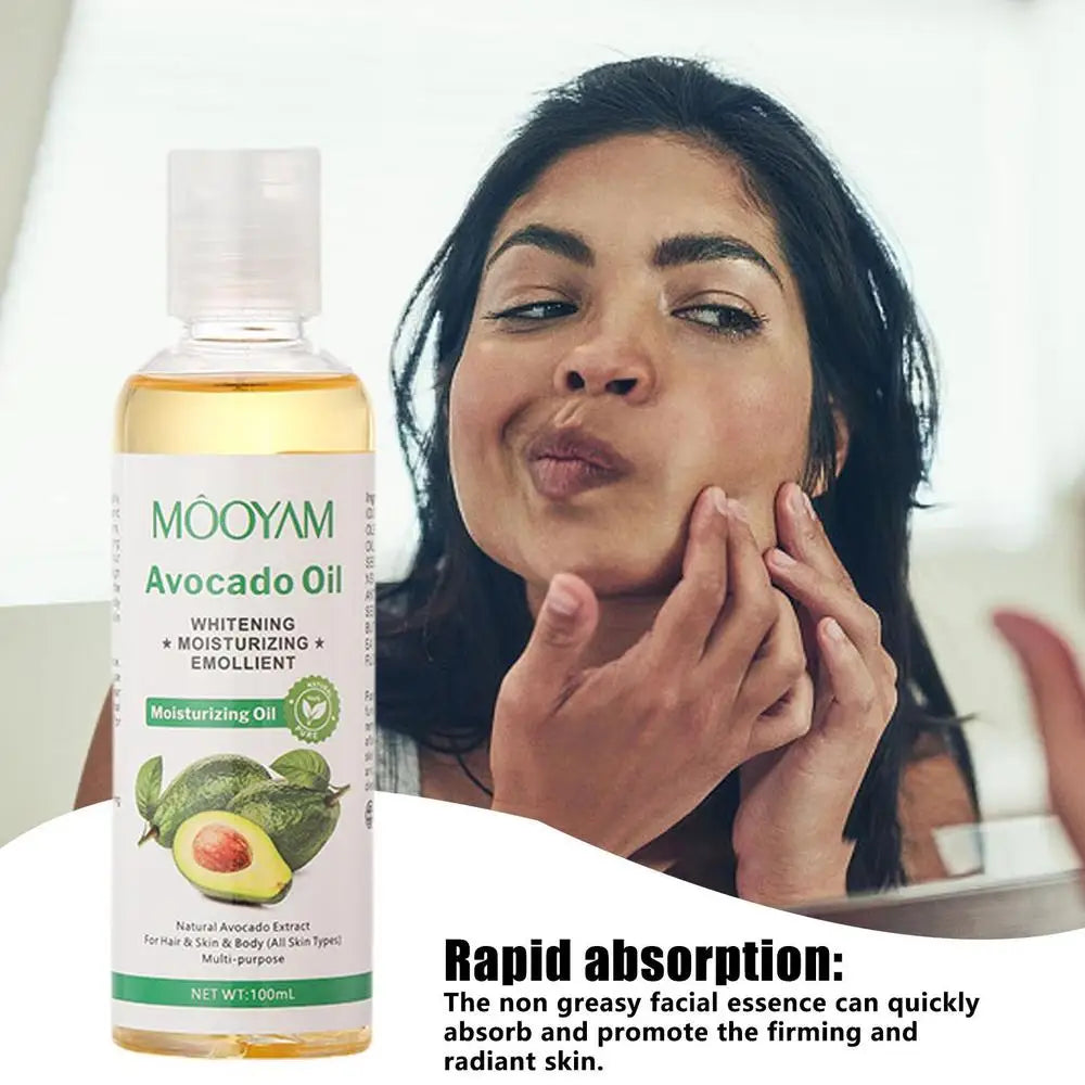 Gesichtsmassageöl, feuchtigkeitsspendend, beruhigend, Kokosnussöl, Avocadoöl und Vitaminöl, Tiefenentspannung, feuchtigkeitsspendendes Körpermassageöl
