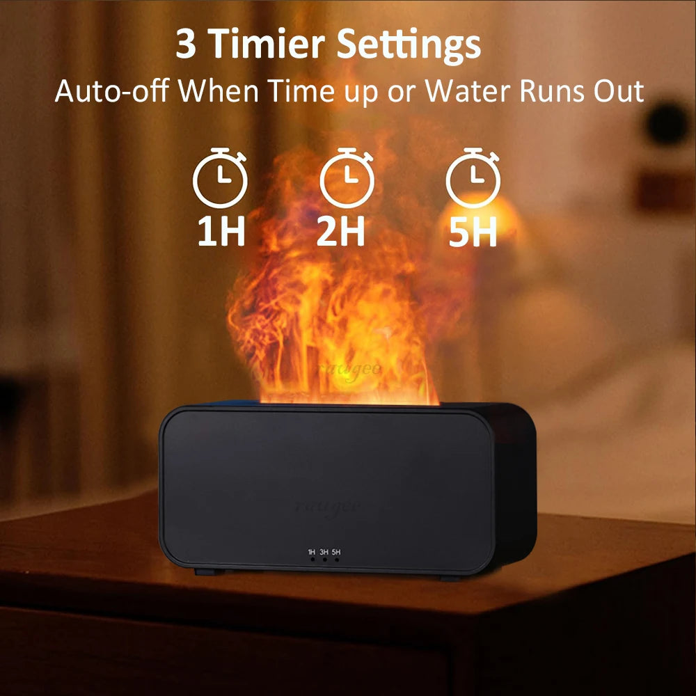 Luft Aroma Luftbefeuchter Diffusor Ätherische Öle Luftbefeuchter Mini Flamme Automatische Duft Diffusor Hause Luftbefeuchter Mit LED-Licht