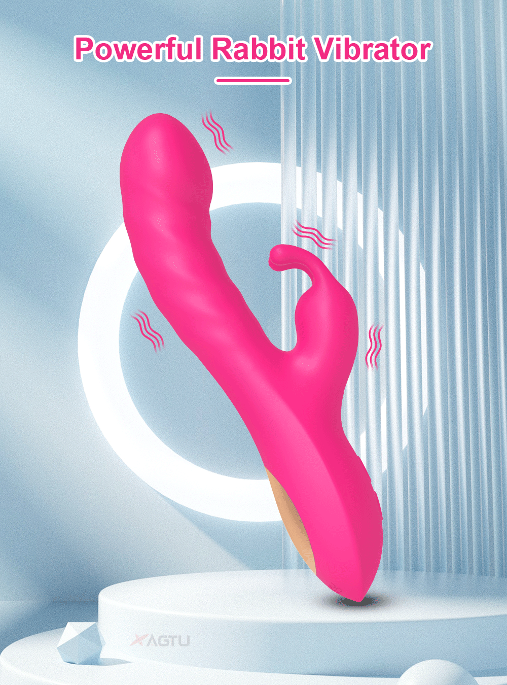 Kaninchen Vibrator Für Frauen Leistungsstarke G-punkt Teleskop Rotierenden Klitoris Vagina Stimulator Weibliche Masturbator Für Erwachsene Sexy Spielzeug