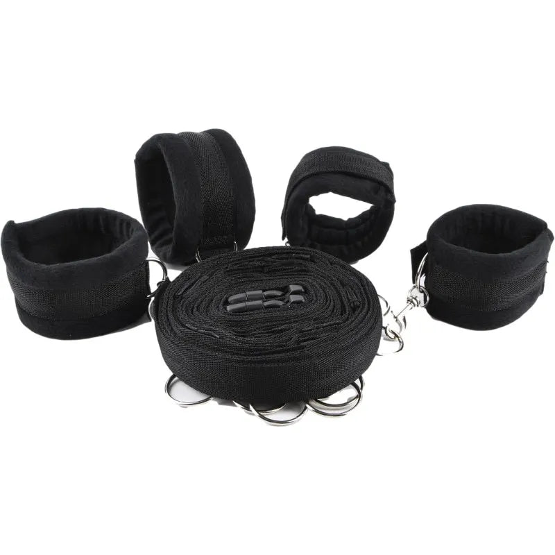 Bdsm Set Spielzeug Sex Handschellen für Paare Erwachsene Kit Bdsm Sexuelle Handschellen Augenbinde Strapon Bett Bondage Erotik Sklave Sadomasochismus