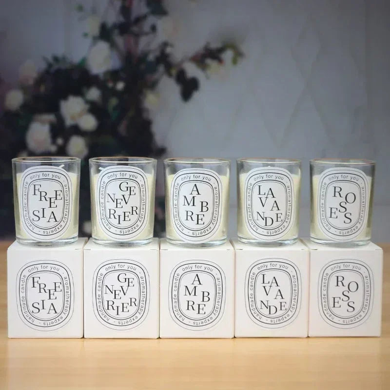 Romantische transparente duftende Duftkerzen, Lichtgeschenk, duftende aromatische Kerzen, Gastgeschenkkerzen, Hochzeitskerzen, Kerzenglas
