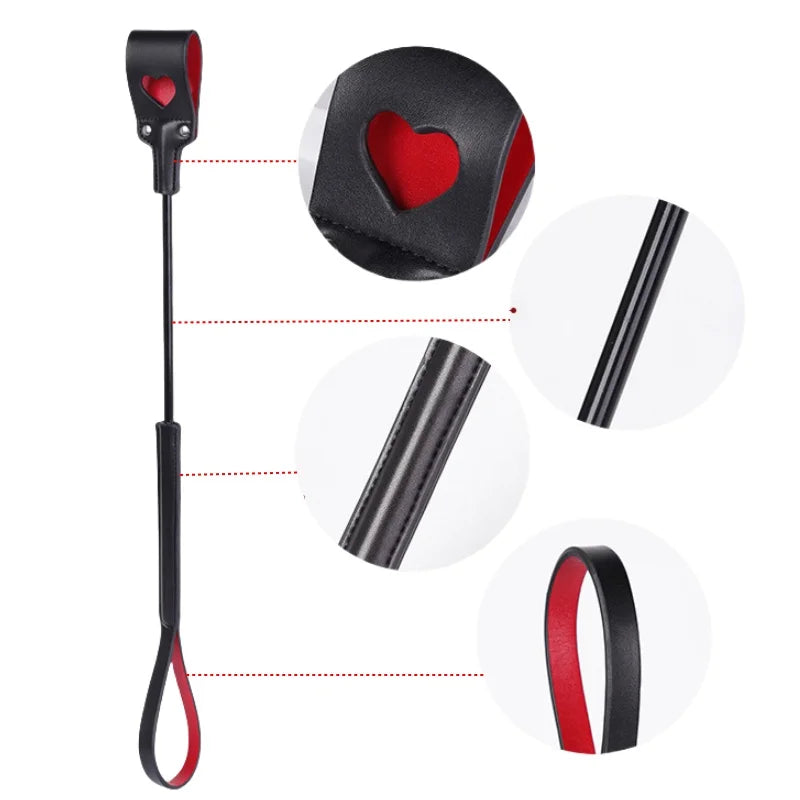 Bondage Kit BDSM Fesseln Set mit Leder hohle Liebe Prügel Paddel Peitsche Erwachsenen Sexspielzeug für Frauen und Paare