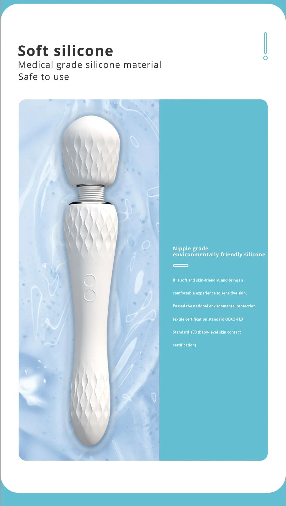 Sexy Toys Doppelköpfiger Vibrator für Frauen AV Zauberstab Masturbator Großer leistungsstarker Klitorisstimulationsvibrator Masturbadores