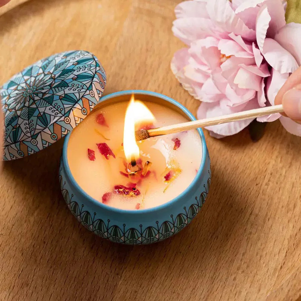 Getrocknete rauchfreie Aromatherapiekerzen | Wird für Badewannen und Yoga verwendet | Dankbarkeitsgeschenke für Weihnachten, Geburtstage und Muttertag