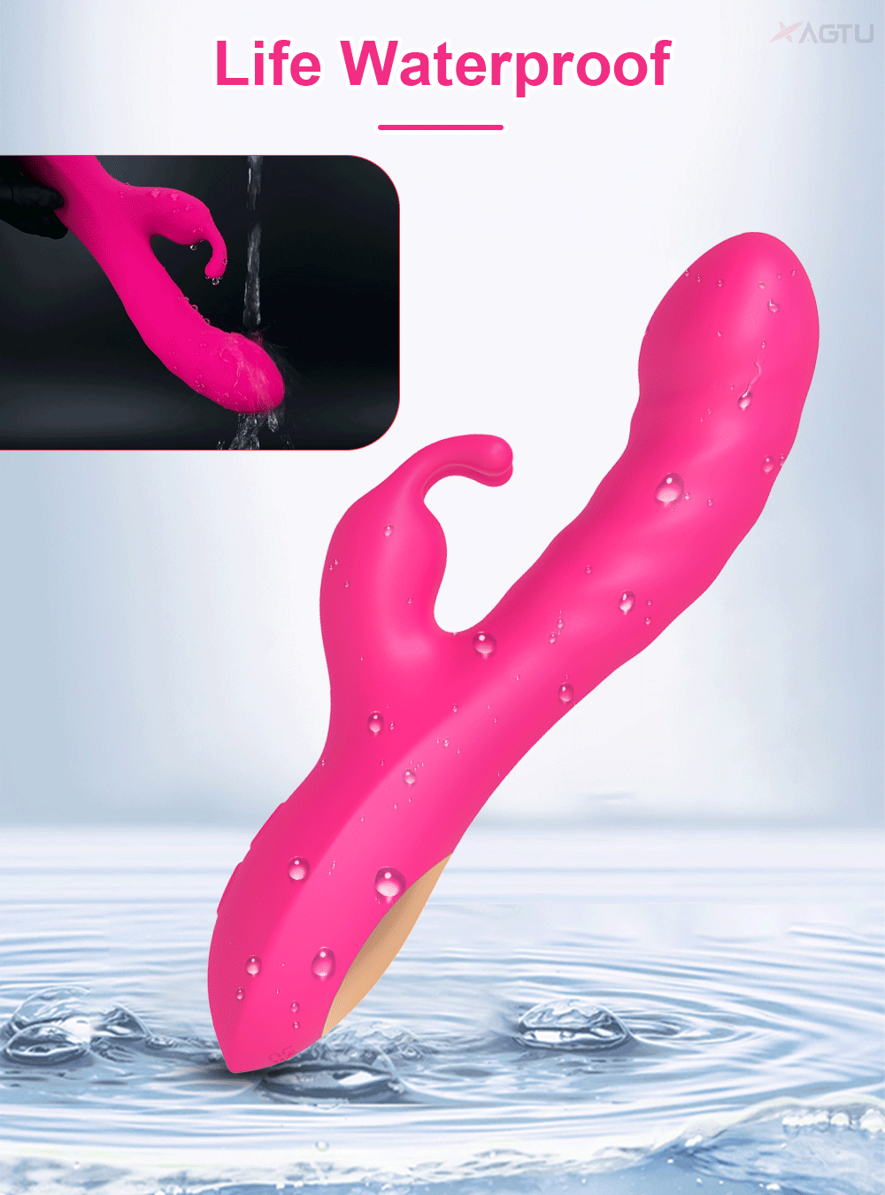 Kaninchen Vibrator Für Frauen Leistungsstarke G-punkt Teleskop Rotierenden Klitoris Vagina Stimulator Weibliche Masturbator Für Erwachsene Sexy Spielzeug