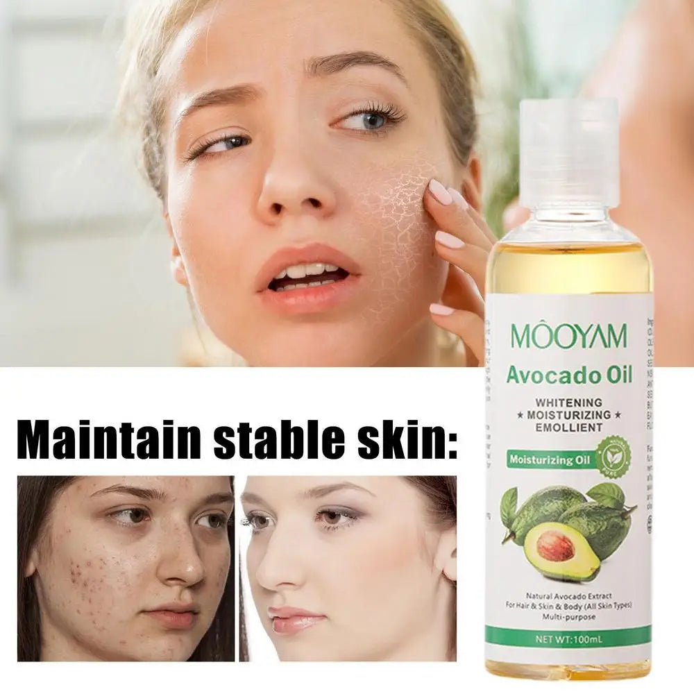 Gesichtsmassageöl, feuchtigkeitsspendend, beruhigend, Kokosnussöl, Avocadoöl und Vitaminöl, Tiefenentspannung, feuchtigkeitsspendendes Körpermassageöl
