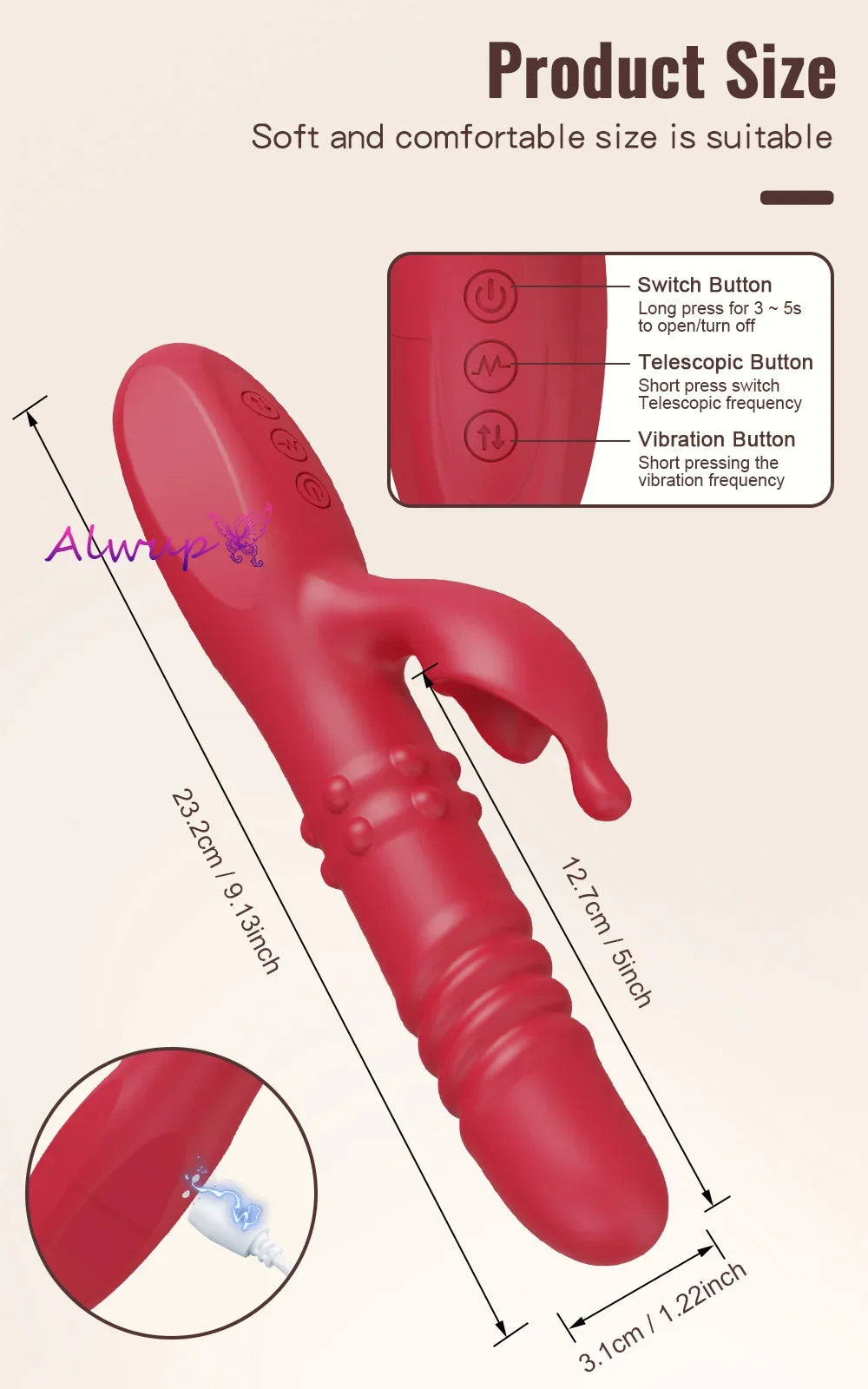 Kaninchen Vibrator Für Frauen Leistungsstarke G-punkt Teleskop Rotierenden Klitoris Vagina Stimulator Weibliche Masturbator Für Erwachsene Sexy Spielzeug