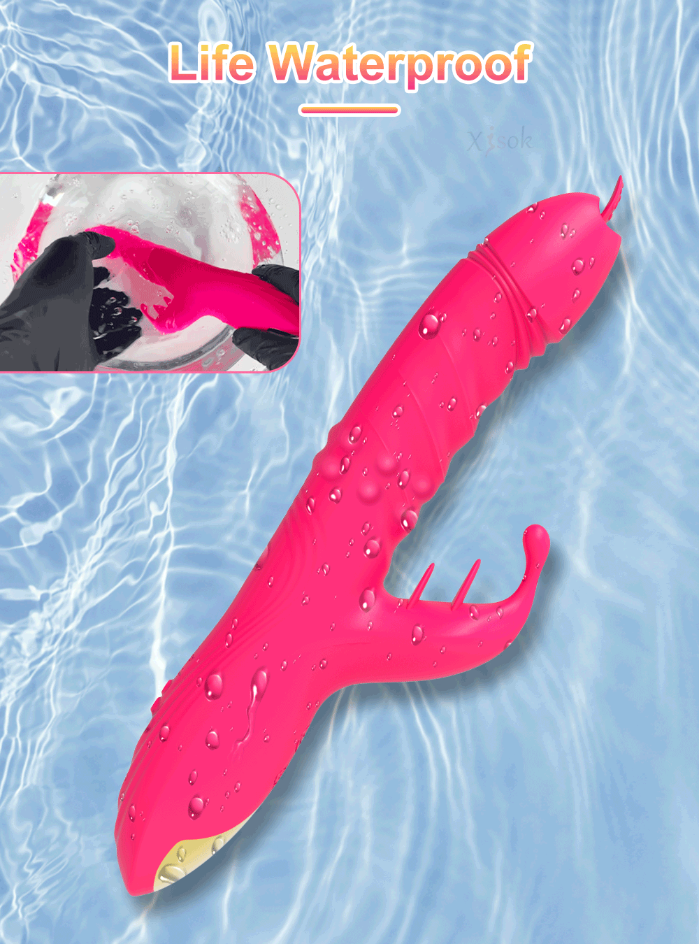 Kaninchen Vibrator Für Frauen Leistungsstarke G-punkt Teleskop Rotierenden Klitoris Vagina Stimulator Weibliche Masturbator Für Erwachsene Sexy Spielzeug