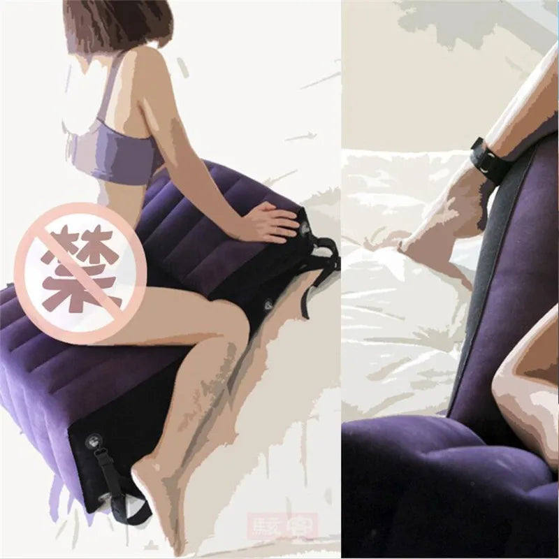 Sex aufblasbare Kissen Sofa sexy Kissen Paare lieben Position Körper Keil Erotik Spielzeug BDSM liegend Möbel Erwachsene Spiele Sextoys