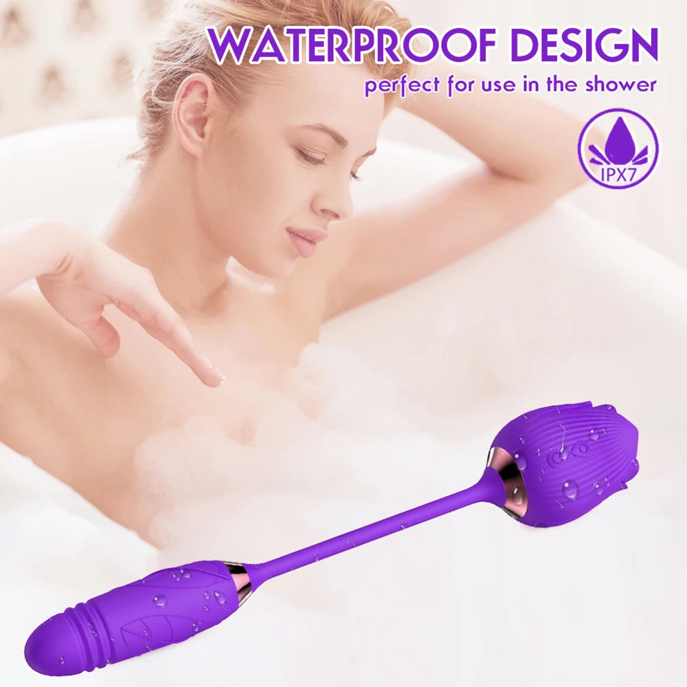 Leistungs starke Rose saugen Vibrator weibliche Klitoris Kitzler Sauger Vakuum Nippel Stimulator Liebe Ei sexy Spielzeug Waren für Frauen Erwachsene 18