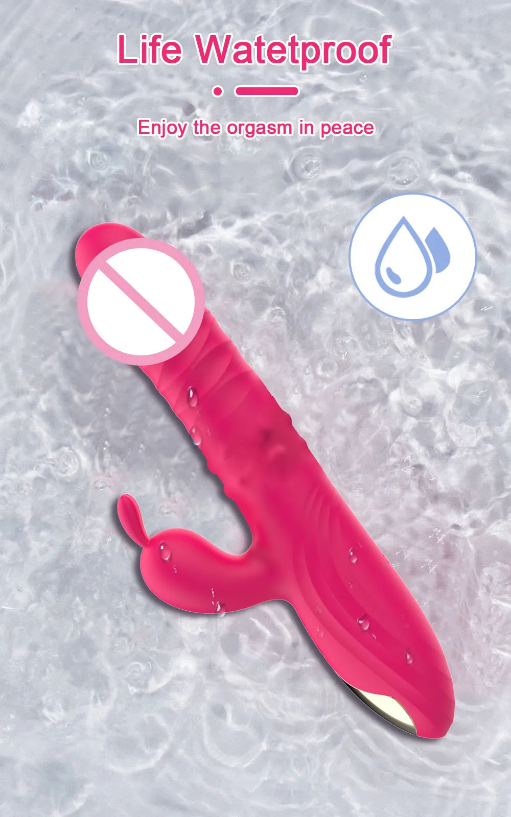 Kaninchen Vibrator Für Frauen Leistungsstarke G-punkt Teleskop Rotierenden Klitoris Vagina Stimulator Weibliche Masturbator Für Erwachsene Sexy Spielzeug