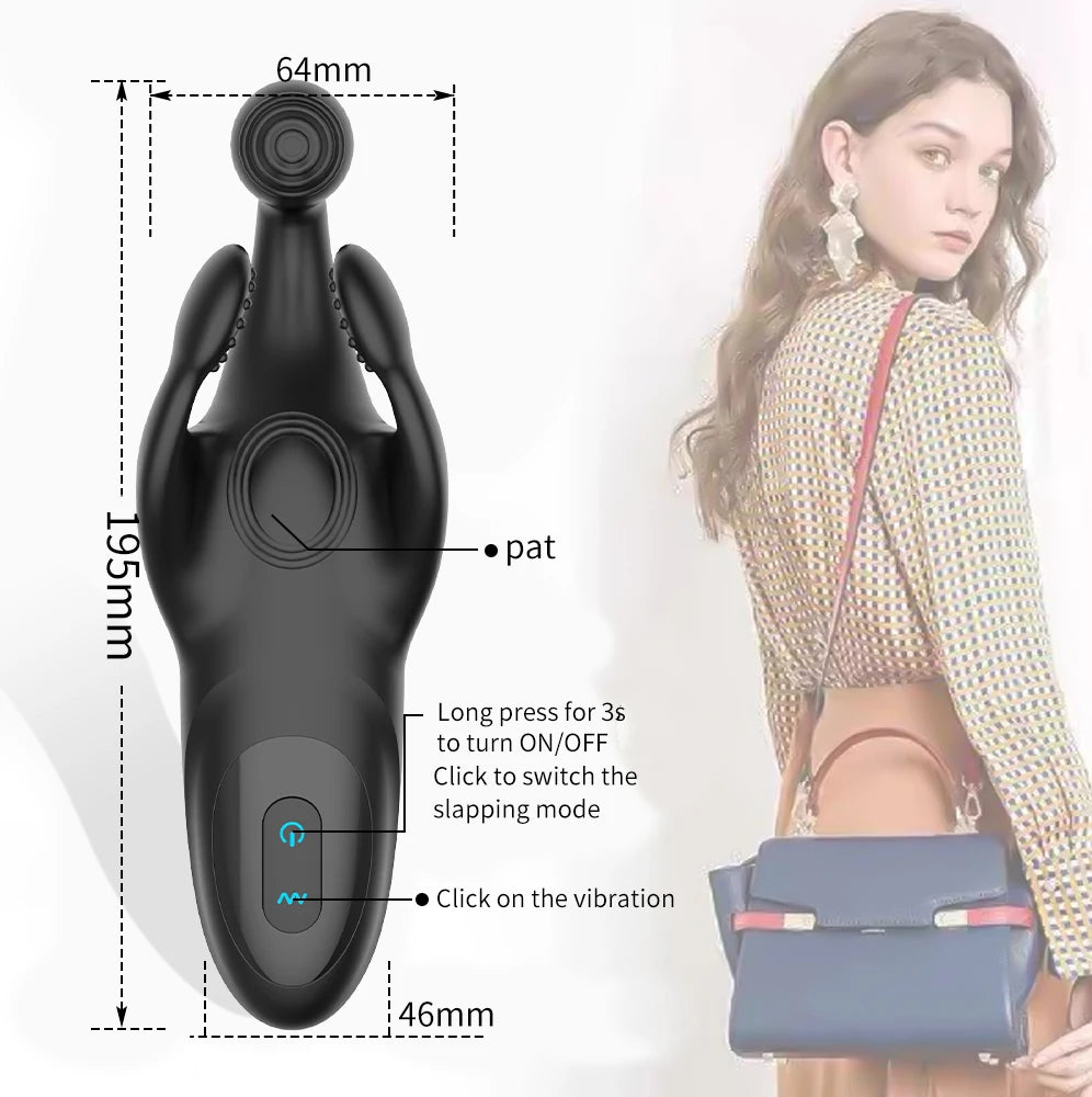 Hoden Massager Vibratoren für Männer Sexy Spielzeug 10 Geschwindigkeiten Vibrierende Prostata-massagegerät Silikon Erwachsenen Waren für Männer Paar Erotische