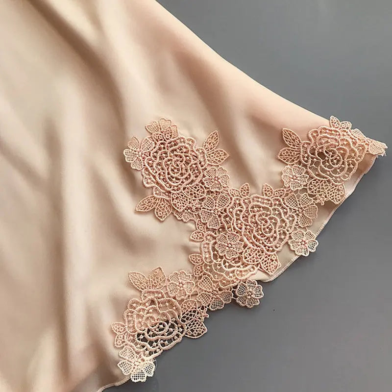 Sexy Pyjamas Damen Seide Straps Nachthemd Damen Frühling und Sommer Eis Seide dünn Neckholder Home Service Satin Nachtkleider