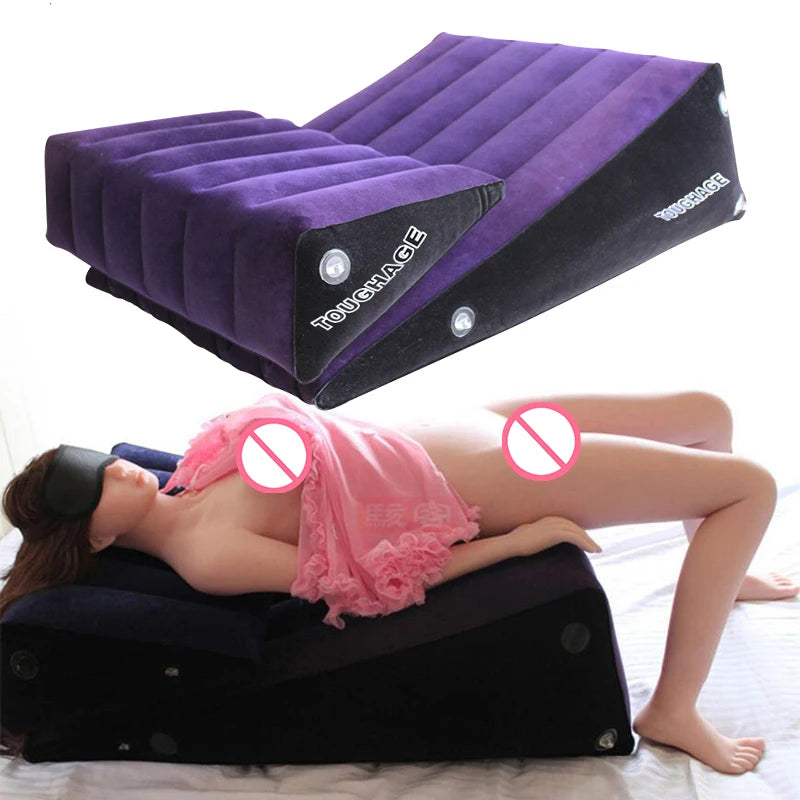 Sex aufblasbare Kissen Sofa sexy Kissen Paare lieben Position Körper Keil Erotik Spielzeug BDSM liegend Möbel Erwachsene Spiele Sextoys
