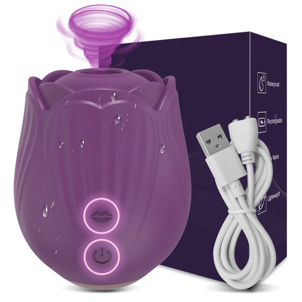 Leistungs starke Rose saugen Vibrator weibliche Klitoris Kitzler Sauger Vakuum Nippel Stimulator Liebe Ei sexy Spielzeug Waren für Frauen Erwachsene 18
