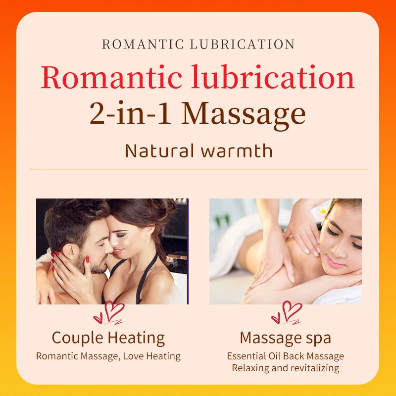 Heat Sensation Massageöl befeuchtet die Haut Sexöl