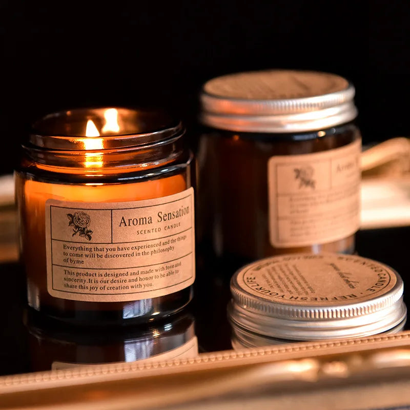 Duftkerzen, rauchfreie Sojakerze, ätherisches Öl, aromatische Kerze, luxuriöse Dekoration, Kerze, Hochzeitsgeschenke, Party, Heimdekoration