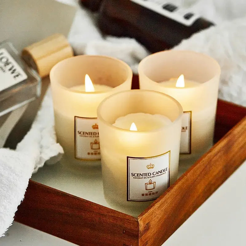 Kerzen, duftende Aromatherapie-Kerzen, Sojawachs-Duft, Heimdekoration, romantisches Bad, Yoga, Erntedankfest, Weihnachten, Hochzeit