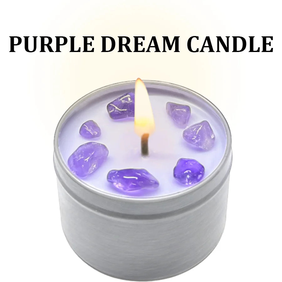 Duftkerzen – 3oz Kristall-Ritual-Duftkerze mit Sojawachs, geeignet für den täglichen Gebrauch, Weihnachtsgeschenke, Verwendung als Halloween-Heimdekoration