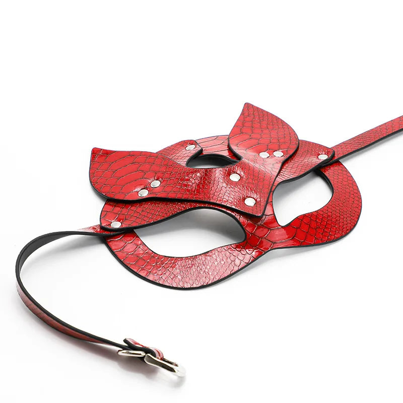 BDSM Maske Sex Spielzeug Für Frauen Bondage Fesseln Leder Sexy Cosplay Kaninchen Katze Ohr Bunny Maske Maskerade Partei Gesicht Cosplay