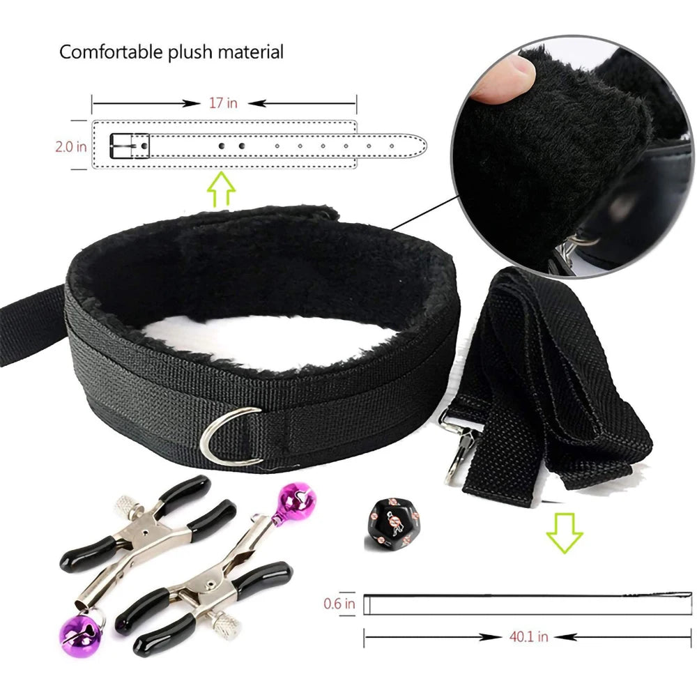 Sexspielzeug für Frauen, BDSM, sexuelles Paar-Set, erotisches Zubehör, Handschellen für die Sitzung, Analplug, Sexspiel, sexy Spielzeug für Erwachsene, Sexyshop