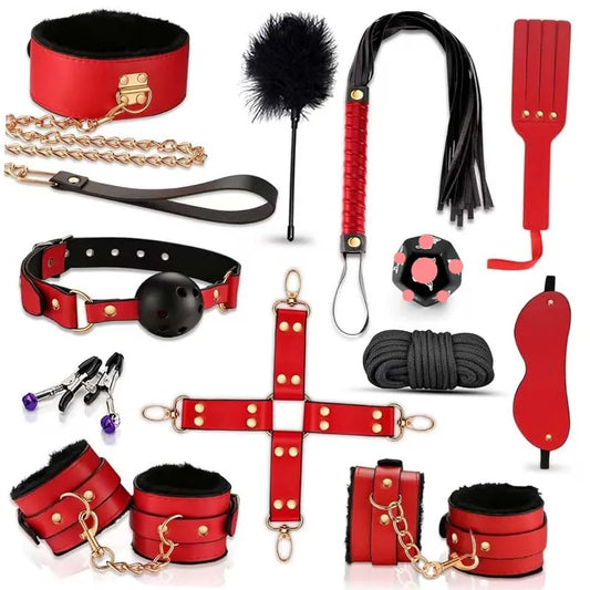 NEUE Paare verwenden BDSM-Sexspielzeuge, Sex-Bondage-BDSM-Set, 12-teiliges Set, Bondage-Set, erwachsenes weibliches Spielzeug, Produkte für Erwachsene, Training für Männer und