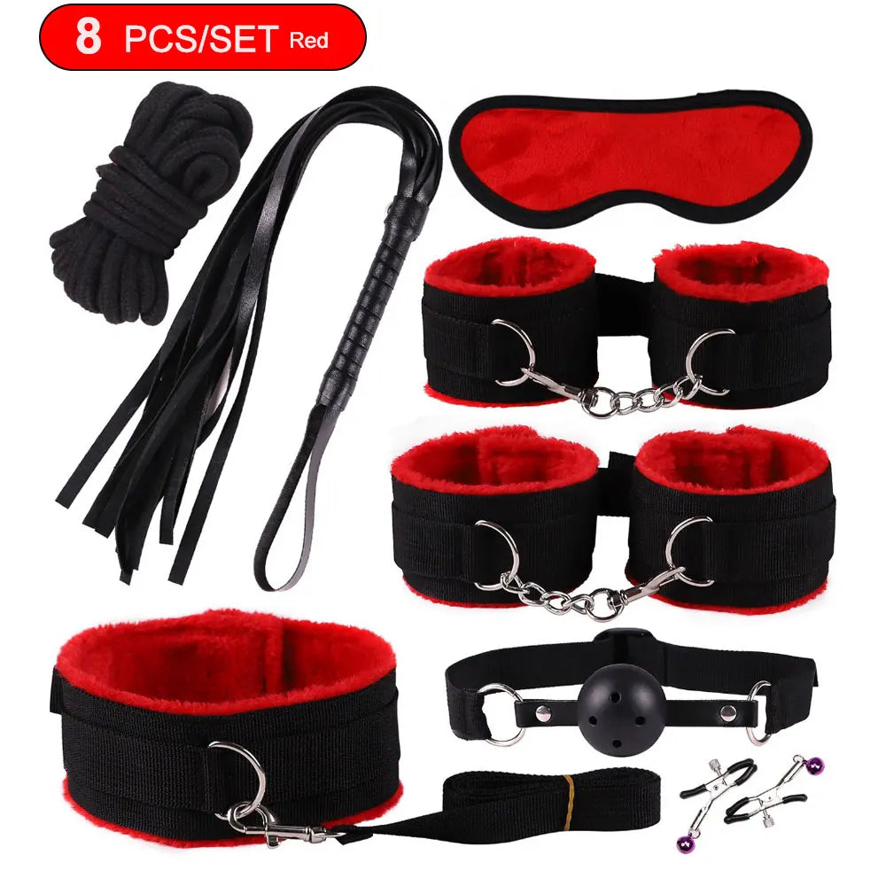 Sexspielzeug für Frauen, BDSM, sexuelles Paar-Set, erotisches Zubehör, Handschellen für die Sitzung, Analplug, Sexspiel, sexy Spielzeug für Erwachsene, Sexyshop