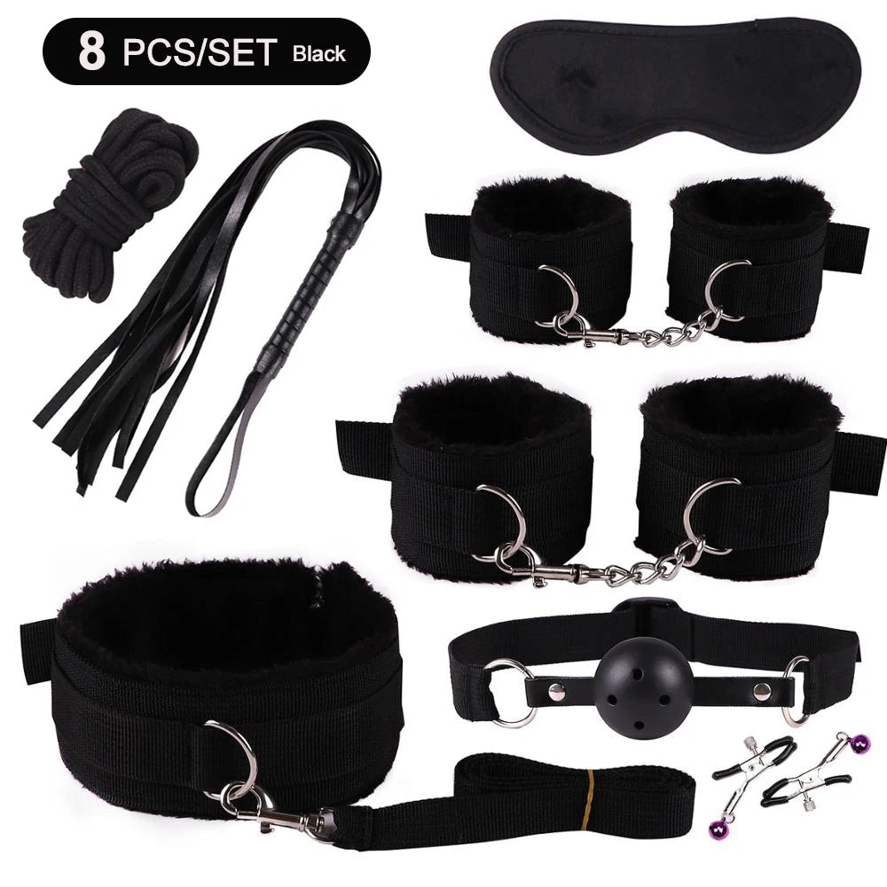 Sexspielzeug für Frauen, BDSM, sexuelles Paar-Set, erotisches Zubehör, Handschellen für die Sitzung, Analplug, Sexspiel, sexy Spielzeug für Erwachsene, Sexyshop
