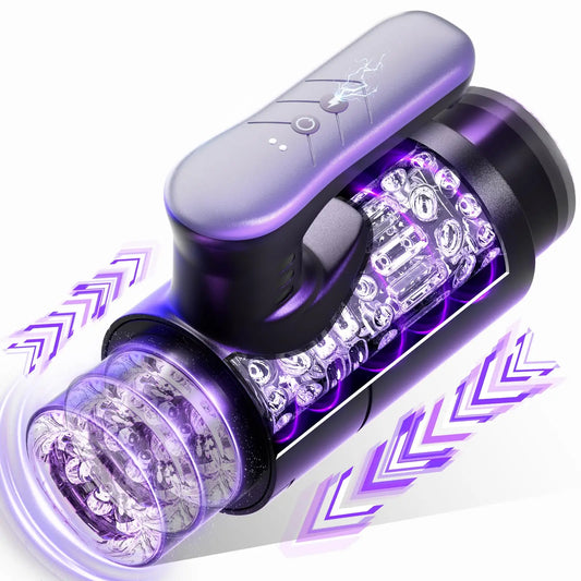 Masturbator Für Männer Automatische Teleskop Silikon Vagina Masturbation Anal Blowjob Oral Pussy Stimulator Sex Spielzeug Erwachsene Waren