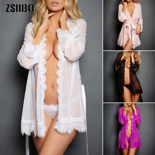 Sexy Dessous Micro Bikini Spitzenkleid Babydoll Dessous Frau Nachtwäsche Erotik Nachtwäsche G-String Exotisches Kleid Sexshop